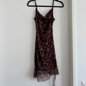 PrettyLittleThing Animal Print Mini Dress